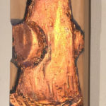 Carved Fire Hydrant with copper leaf