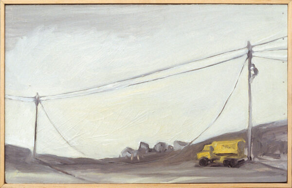Lineman 16h x 19w in. | oil on paperboard | 1988