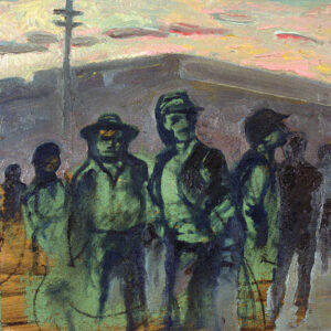 Sunrise/Sunset 12 x 12 in. | oil on panel | 1990